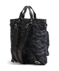 Rucksack-Tasche Baumwolle graublau