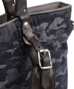 Rucksack-Tasche Baumwolle graublau