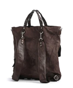 Rucksack-Tasche Canvas dunkelbraun