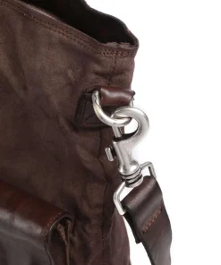 Rucksack-Tasche Canvas dunkelbraun