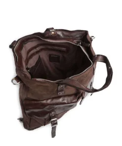 Rucksack-Tasche Canvas dunkelbraun