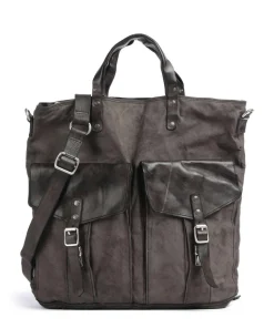 Rucksack-Tasche Canvas dunkelgrau