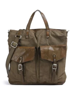 Rucksack-Tasche Canvas olivgrün