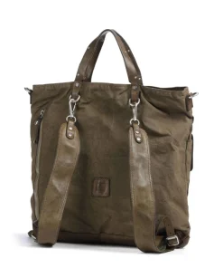 Rucksack-Tasche Canvas olivgrün