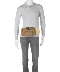 Rugged Twill Gürteltasche Baumwolle beige