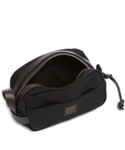 Rugged Twill Kulturbeutel schwarz 24 cm