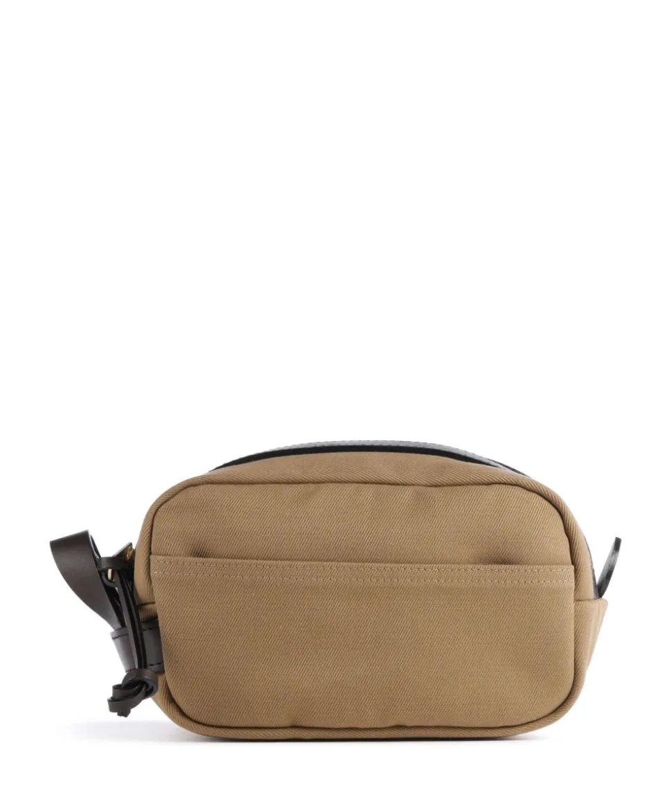 Rugged Twill Kulturbeutel hellbraun 24 cm