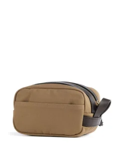 Rugged Twill Kulturbeutel hellbraun 24 cm