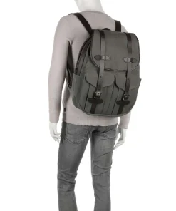 Rugged Twill Large Rucksack Baumwolle graugrün