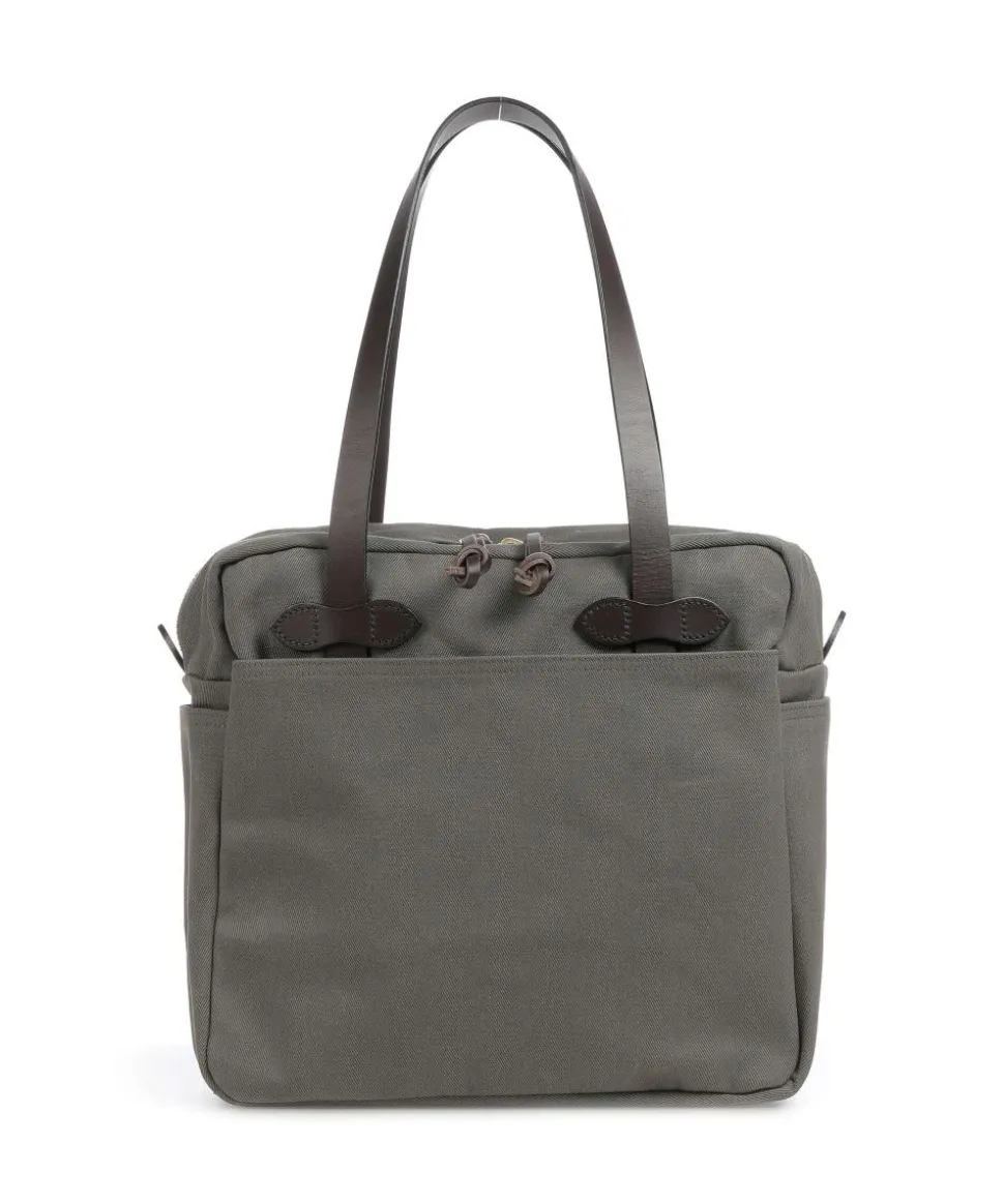 Rugged Twill Schultertasche Canvas graugrün