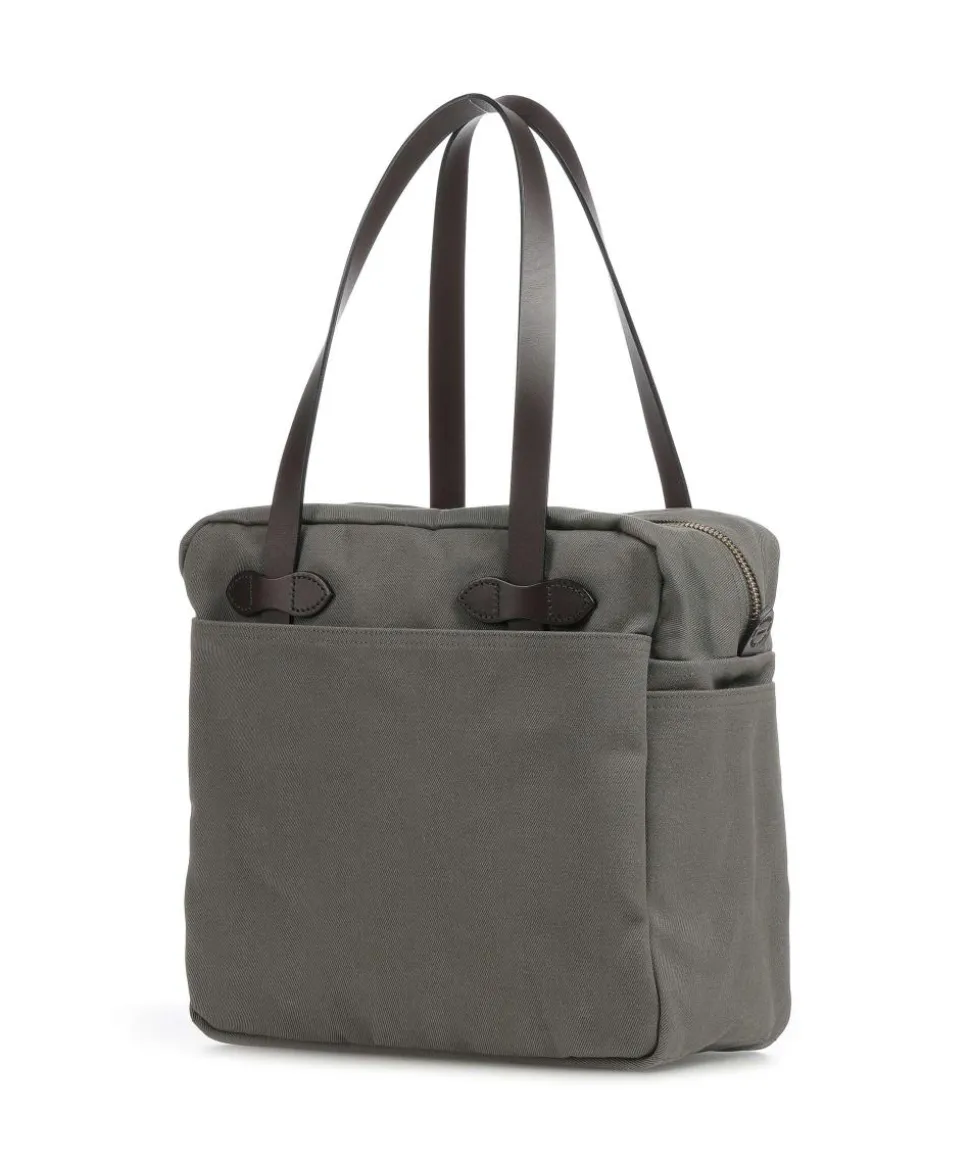 Rugged Twill Schultertasche Canvas graugrün