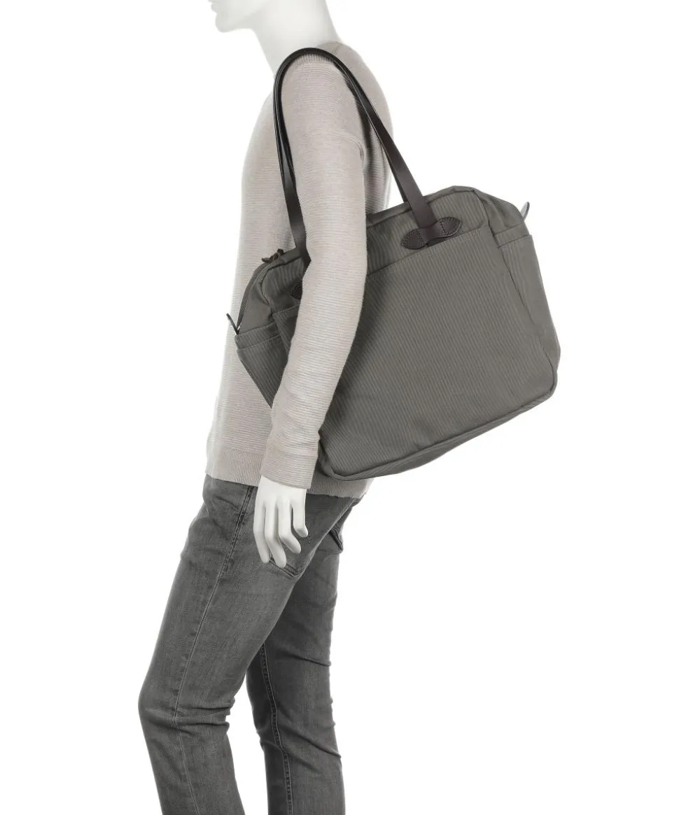 Rugged Twill Schultertasche Canvas graugrün