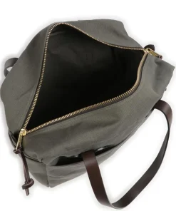 Rugged Twill Schultertasche Canvas graugrün