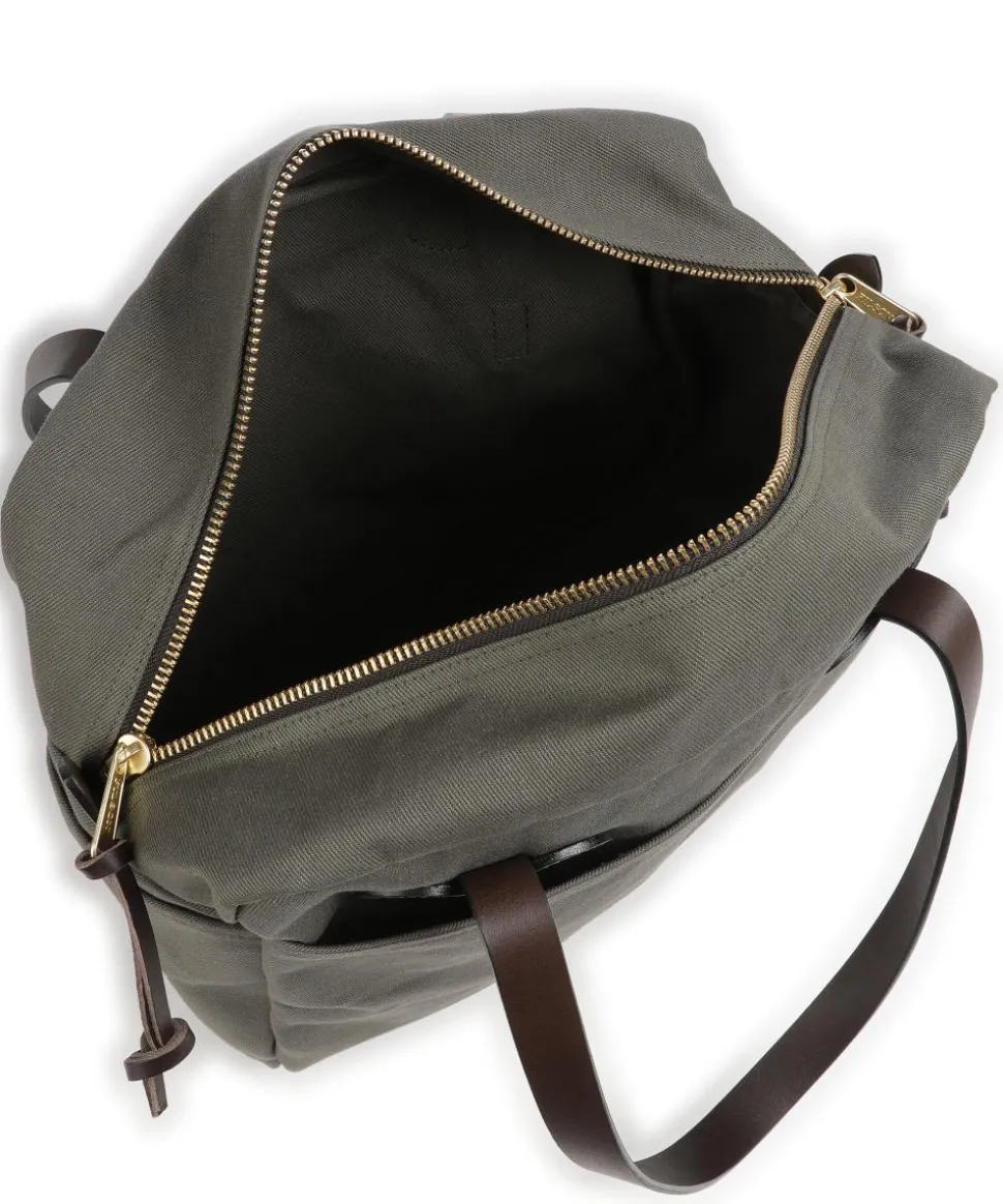 Rugged Twill Schultertasche Canvas graugrün