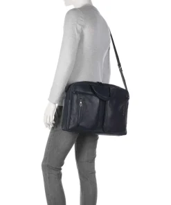 S134 Aktentasche 15″ genarbtes Rindsleder navy