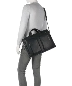 S134 Aktentasche 15″ genarbtes Rindsleder schwarz