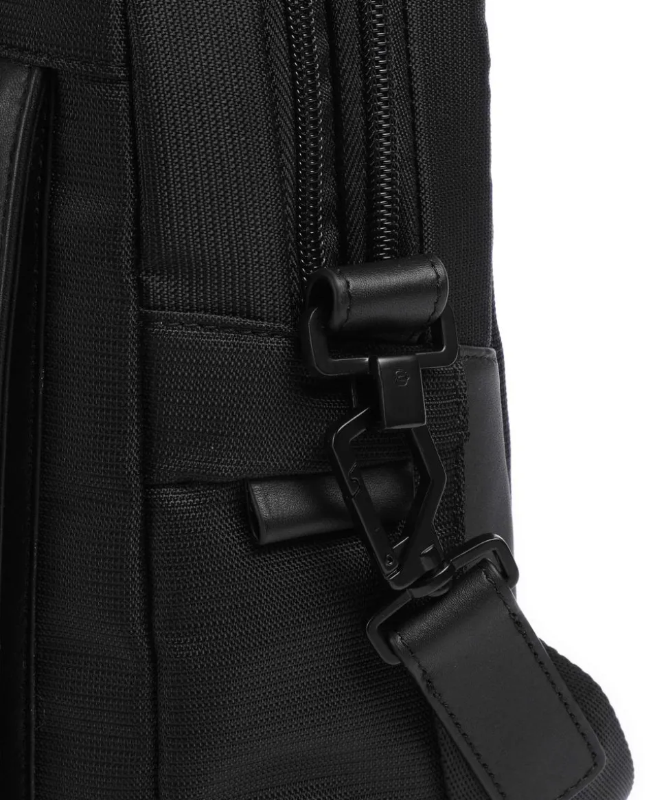 S136 Aktentasche 16″ Nylon, Rindsleder schwarz