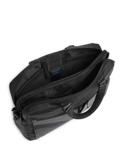 S136 Aktentasche 16″ Nylon, Rindsleder schwarz