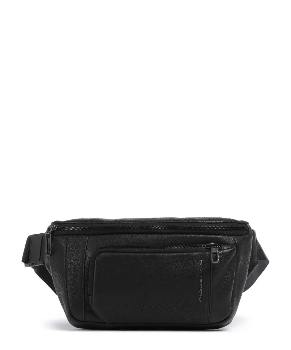 S134 Gürteltasche genarbtes Rindsleder schwarz