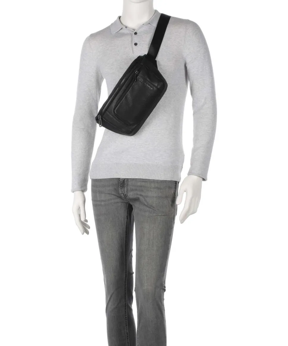 S134 Gürteltasche genarbtes Rindsleder schwarz