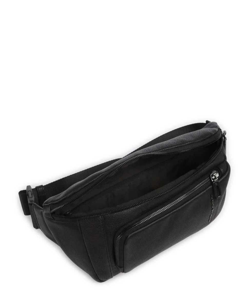 S134 Gürteltasche genarbtes Rindsleder schwarz