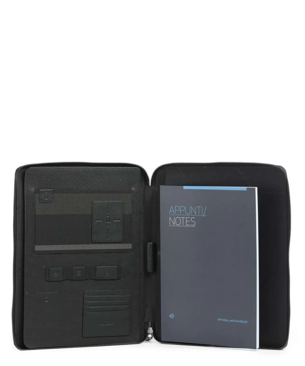 S134 Mappe genarbtes Rindsleder schwarz