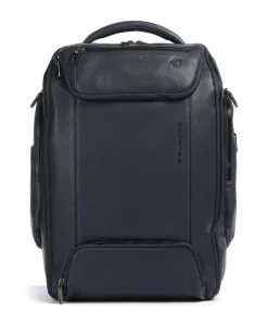 S134 Rucksack 14″ genarbtes Rindsleder dunkelblau