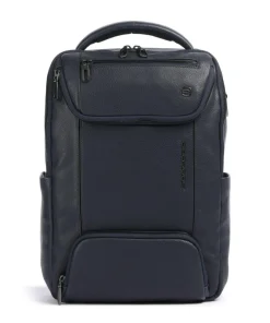 S134 Rucksack 14″ genarbtes Rindsleder dunkelblau