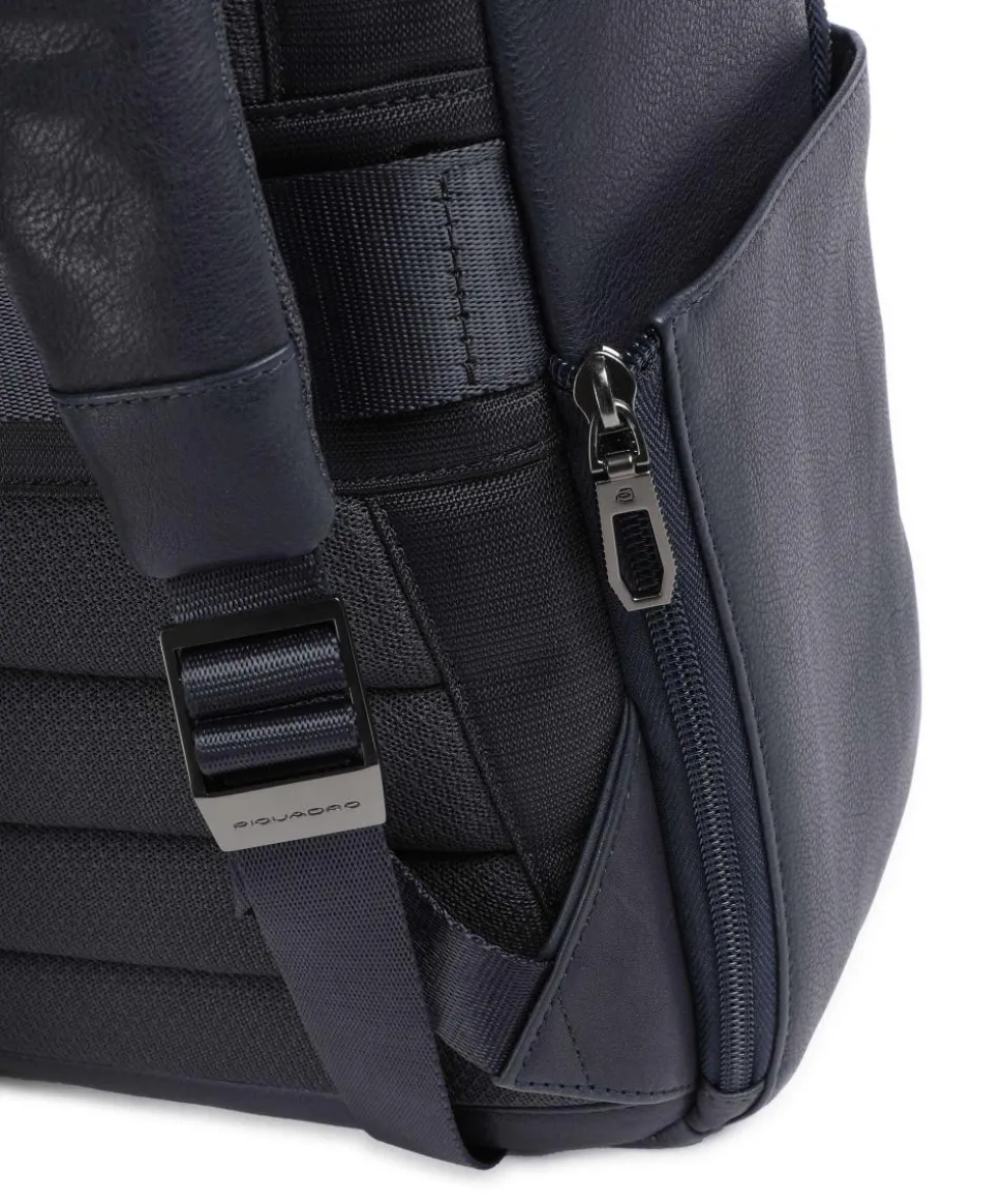 S134 Rucksack 14″ genarbtes Rindsleder dunkelblau