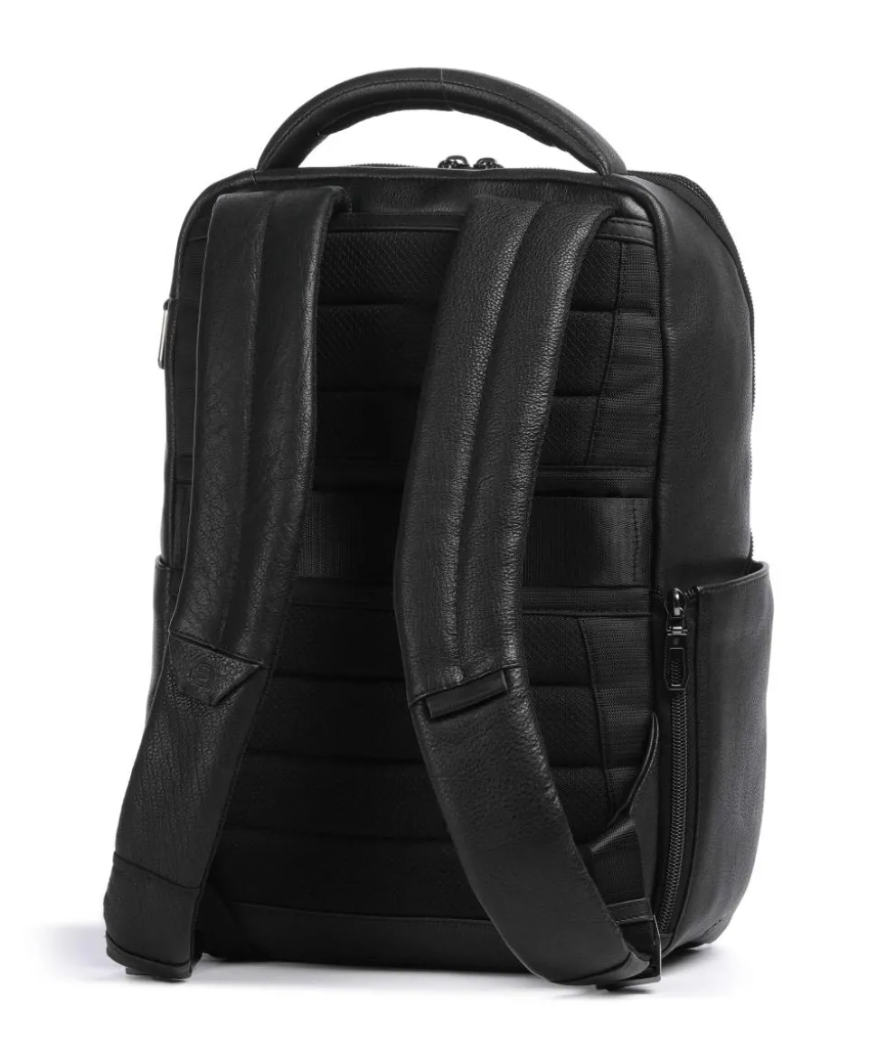 S134 Rucksack 14″ genarbtes Rindsleder schwarz