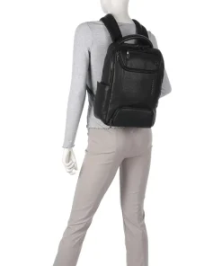 S134 Rucksack 14″ genarbtes Rindsleder schwarz