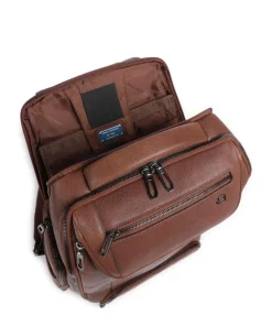 S134 Rucksack 14″ genarbtes Rindsleder braun