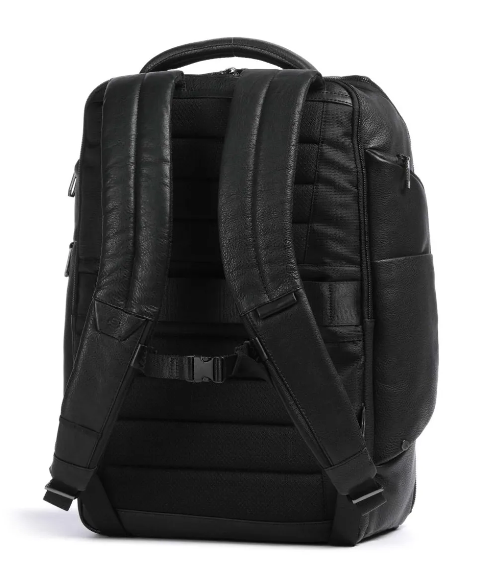 S134 Rucksack 14″ genarbtes Rindsleder schwarz