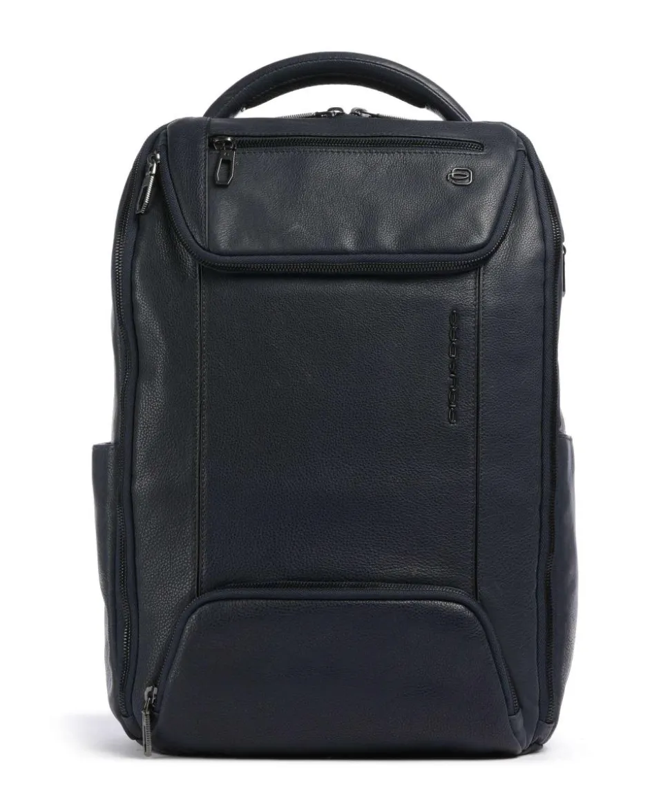 S134 Rucksack 14″ genarbtes Rindsleder navy