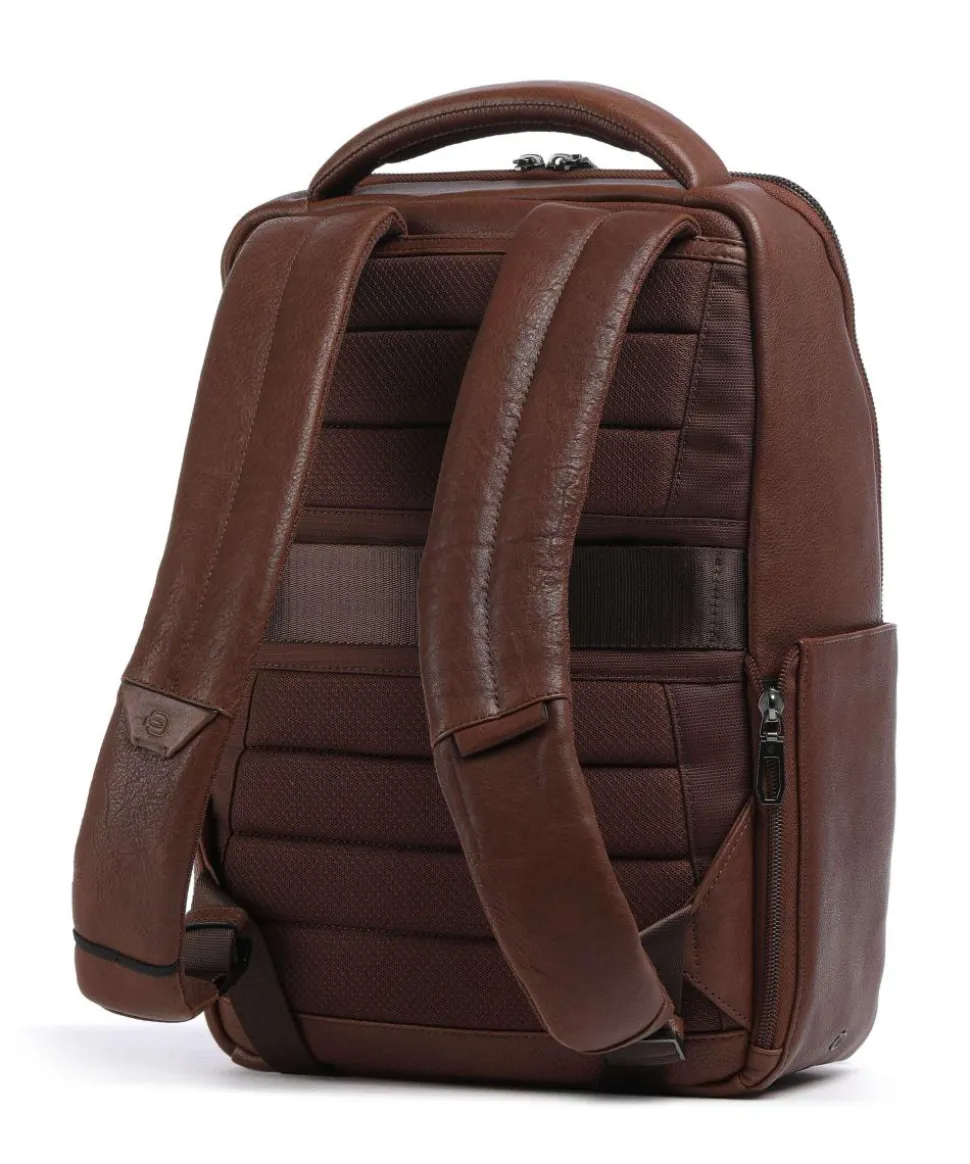 S134 Rucksack 14″ genarbtes Rindsleder braun