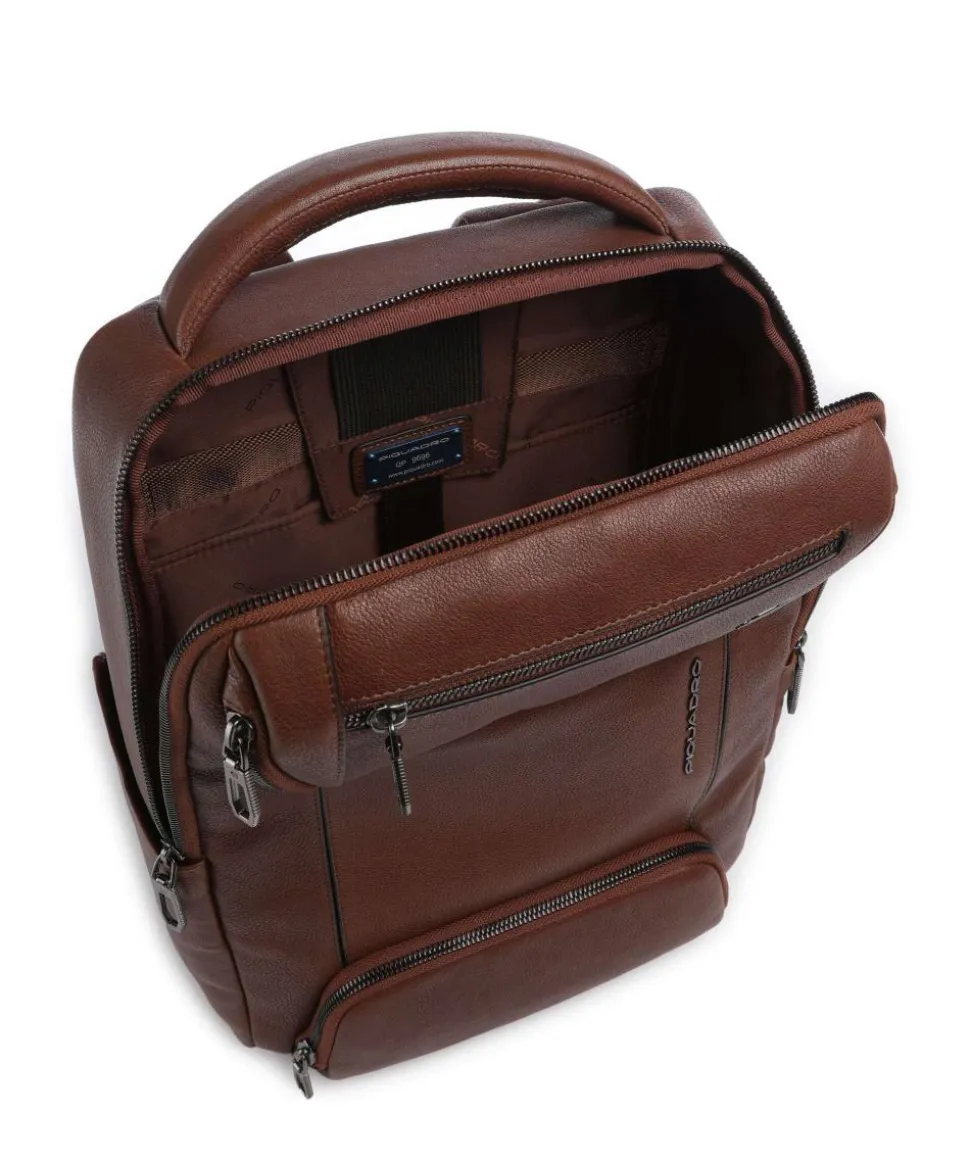 S134 Rucksack 14″ genarbtes Rindsleder braun