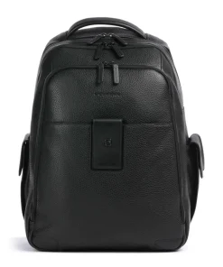 S86 Rucksack 13″ genarbtes Rindsleder schwarz