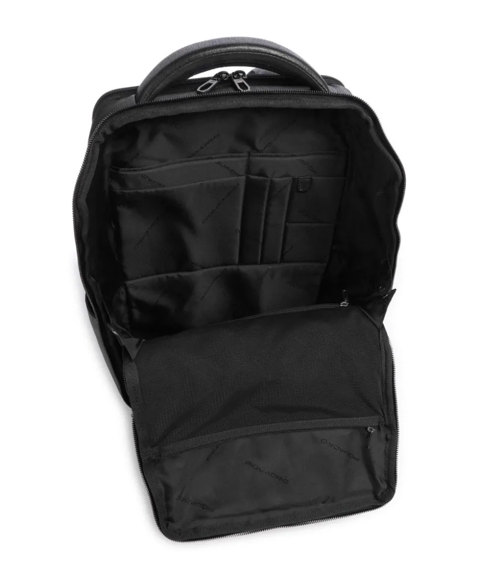 S134 Rucksack 14″ genarbtes Rindsleder schwarz