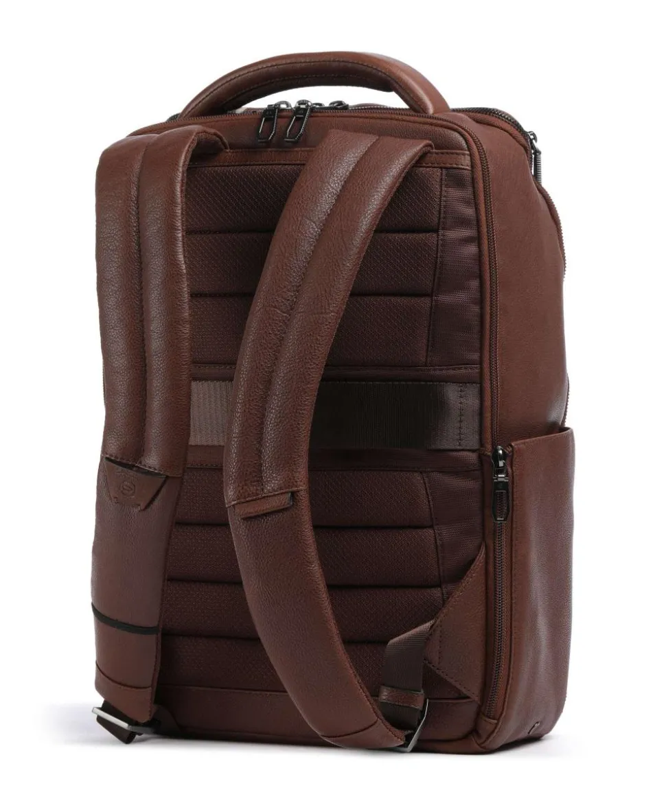 S134 Rucksack 14″ genarbtes Rindsleder braun