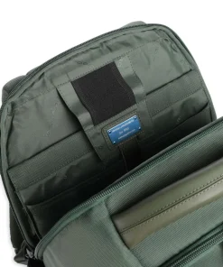 S136 Rucksack 14″ Polyester, Rindsleder dunkelgrün