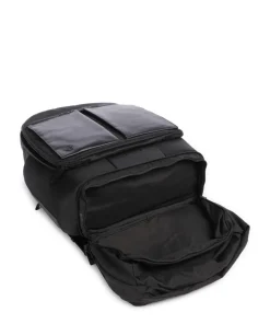 S136 Rucksack 14″ Polyester, Rindsleder schwarz