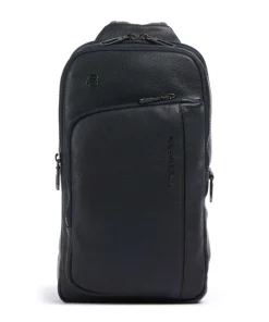 S134 Slingbag genarbtes Rindsleder dunkelblau