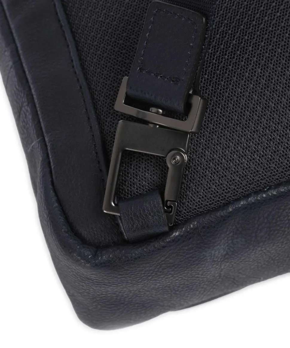 S134 Slingbag genarbtes Rindsleder dunkelblau