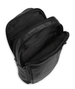 S134 Slingbag genarbtes Rindsleder schwarz