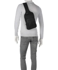 S125 Slingbag recyceltes Polyester schwarz