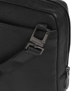 S134 Umhängetasche genarbtes Rindsleder schwarz