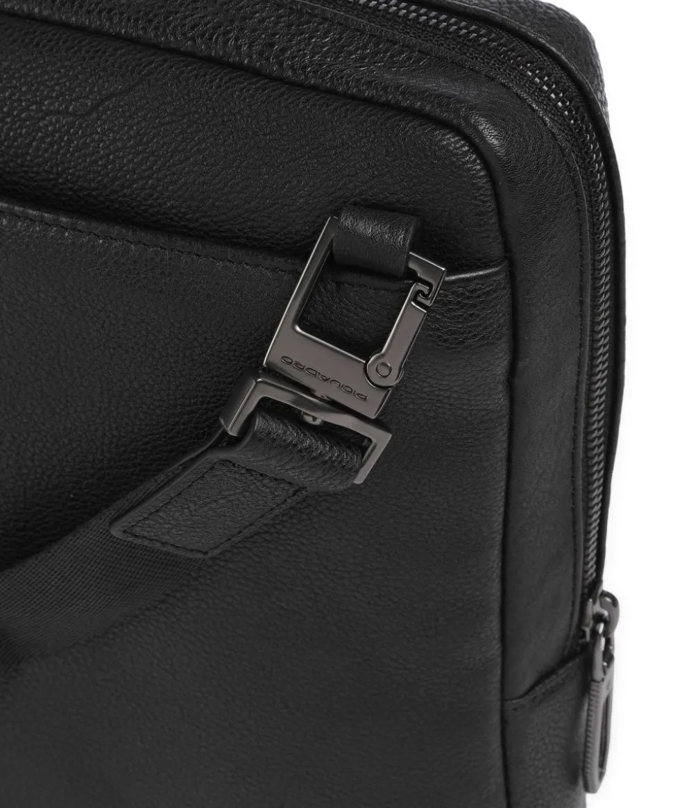 S134 Umhängetasche genarbtes Rindsleder schwarz