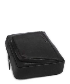 S134 Umhängetasche genarbtes Rindsleder schwarz