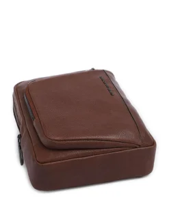 S134 Umhängetasche genarbtes Rindsleder braun