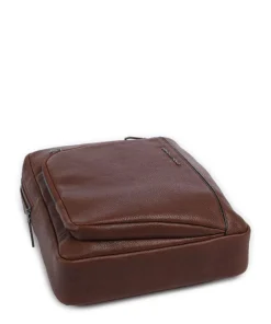 S134 Umhängetasche genarbtes Rindsleder braun